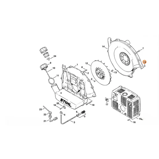 STIHL  Nakrętka samozabezpieczająca M5 9212 421 0700